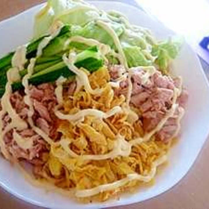 具だくさん！サラダうどん～★